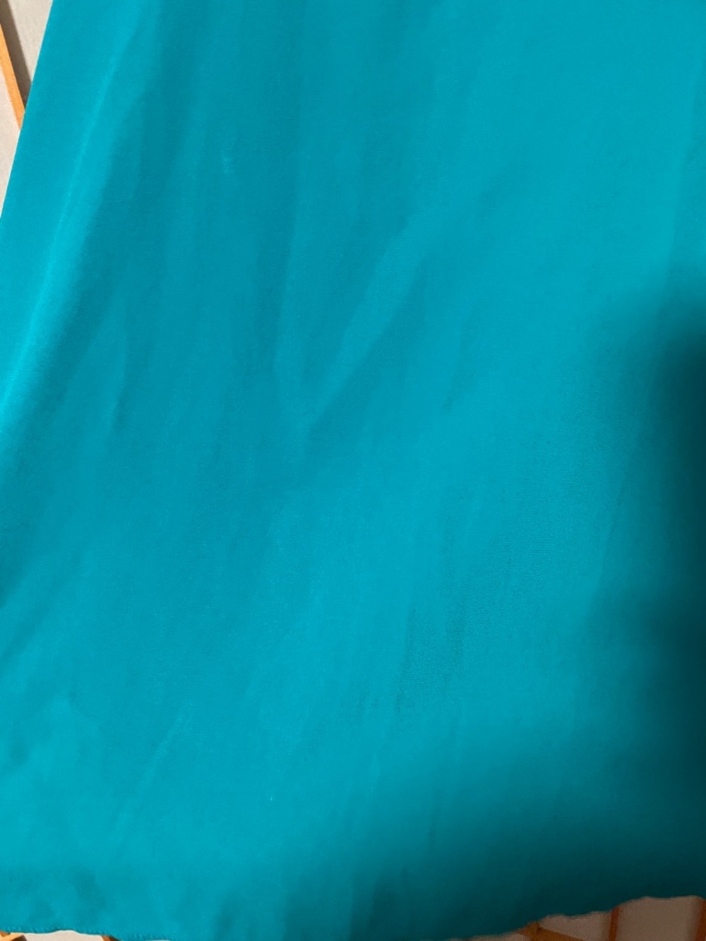 LOFT Outlet Teal V-Neck Sleeveless Flowy Mixed Media Tank Top Size L - Picture 3 of 8